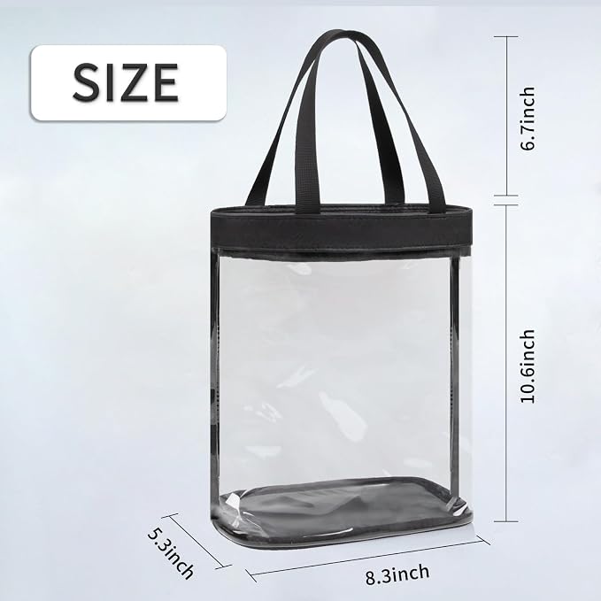 Travel Toiletry Bag, Large Transparent Makeup Bag, Waterproof Clear Tote Bag - Image 3