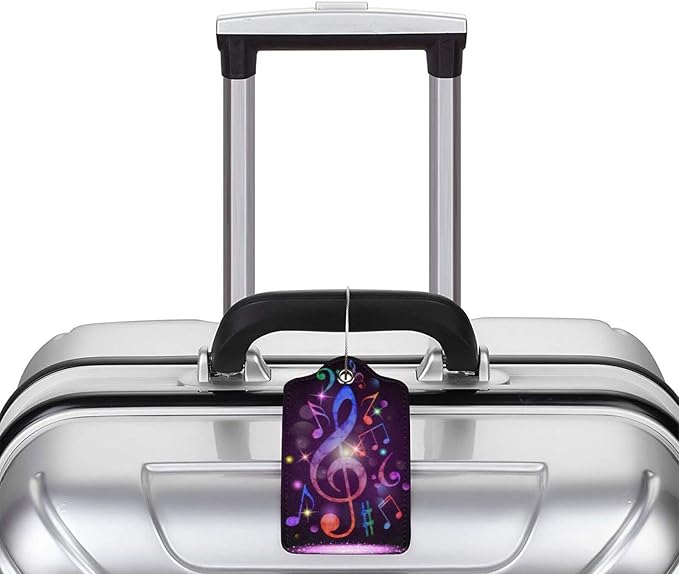 Set of 2 Music Note Luggage Tags - Image 6