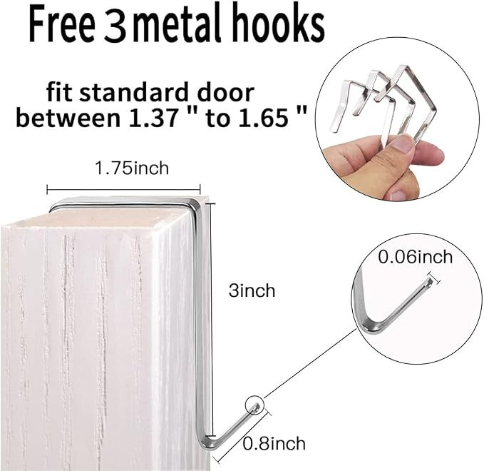 2 Pack Extra Large Hanging Crystal Clear Over Door Shoe Organizers, Closet Shoe - Image 6