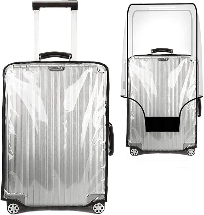 Suitcase Cover for 24" Luggage TSA Approved Clear PVC Thickened Protective - Image 2