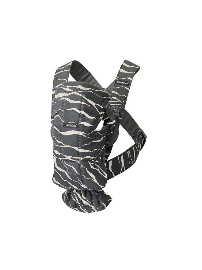 BabyBjörn Baby Carrier Mini, Anthracite/Landscape Print, Cotton | Newborn by BabyBj%C3%B6rn