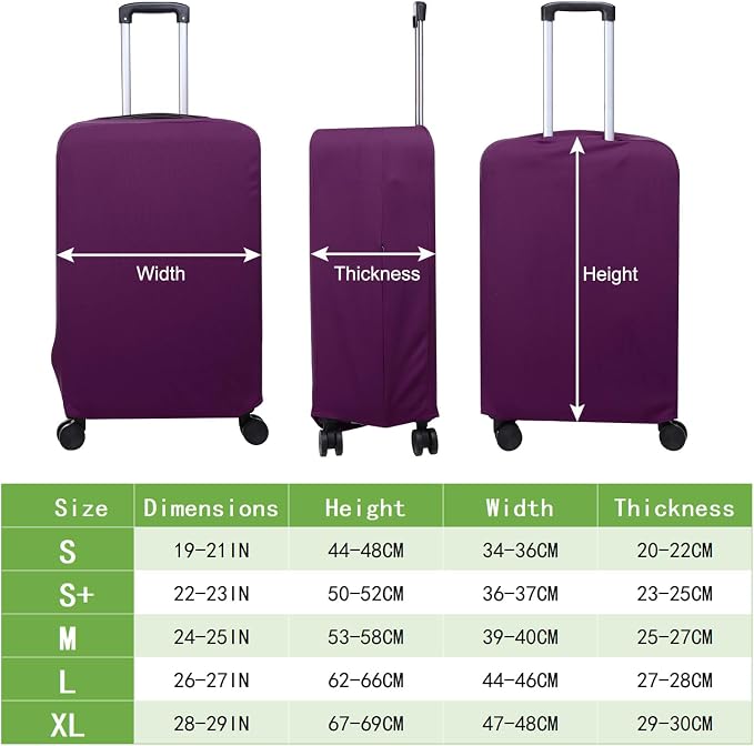PATIKIL Luggage Cover, Suitcases Covers Elastic Carry on Cover Protector - Image 2