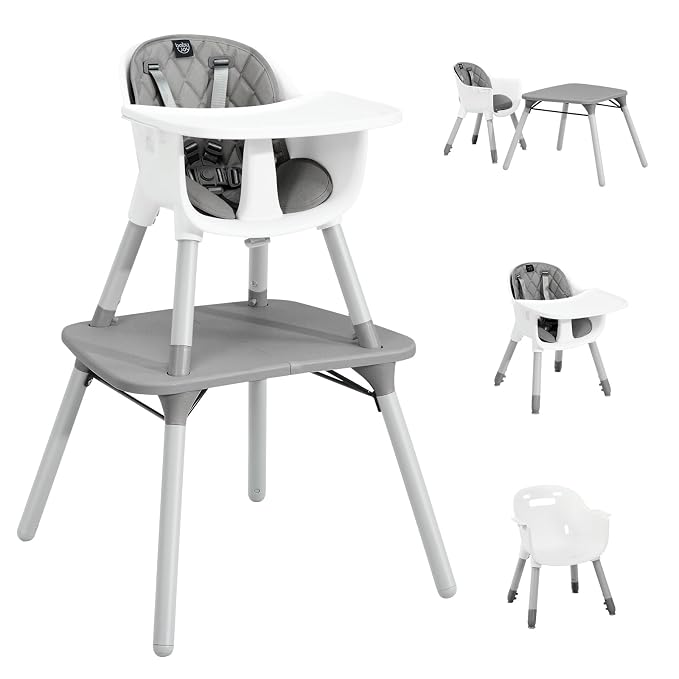 BABY JOY High Chair, 5 in 1 Convertible Highchair by BABYJOY