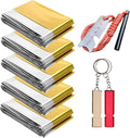 Professional 3-in-1 Survival Kit: Emergency Blanket, 120dB Whistle & by Jaksairos