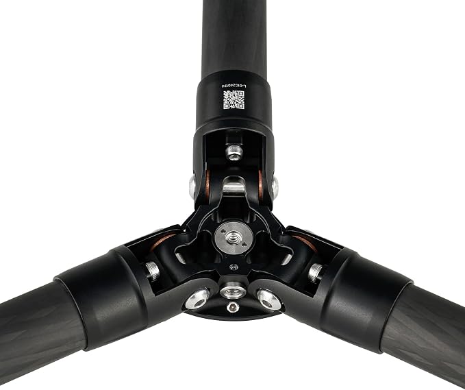 Leofoto 47" Lightweight Carbon Fiber Travel Tripod, Professional Compact Tripod - Image 3