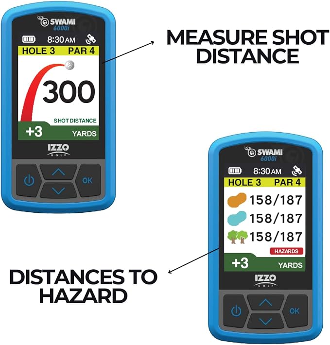 Izzo Swami 6000 Handheld Golf GPS Water-Resistant Color Display - Image 4