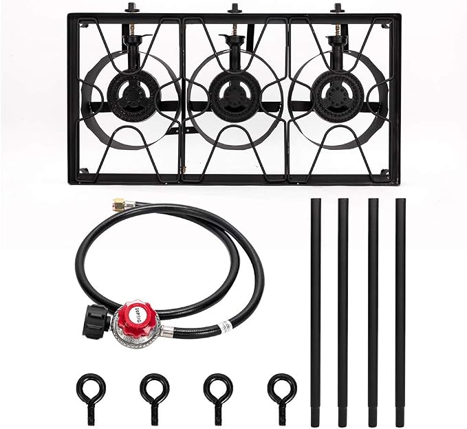 ROVSUN 2/3 Burner Outdoor Propane Gas Stove High Pressure Stand Cooker - Image 8