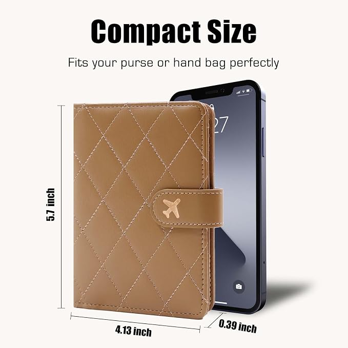 Melsbrinna Premium Leather Passport Holder Covers Case, Waterproof Rfid - Image 4