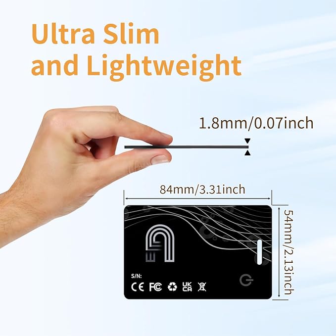 Wallet Tracker Card, Rechargeable Bluetooth Tracker - Image 5