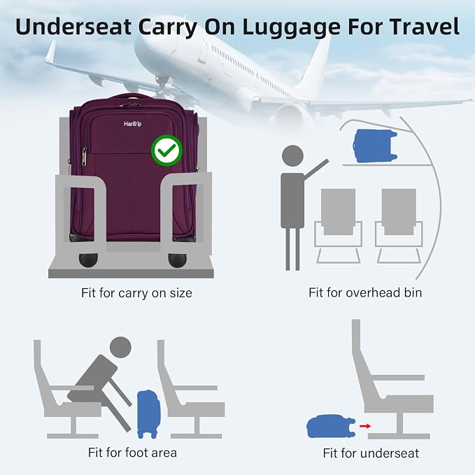16 Inch Underseat Carry On Luggage - Image 3