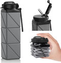 Collapsible Water Bottles 20.6oz Foldable Water Bottle BPA Free Reusable by POPDIGITO