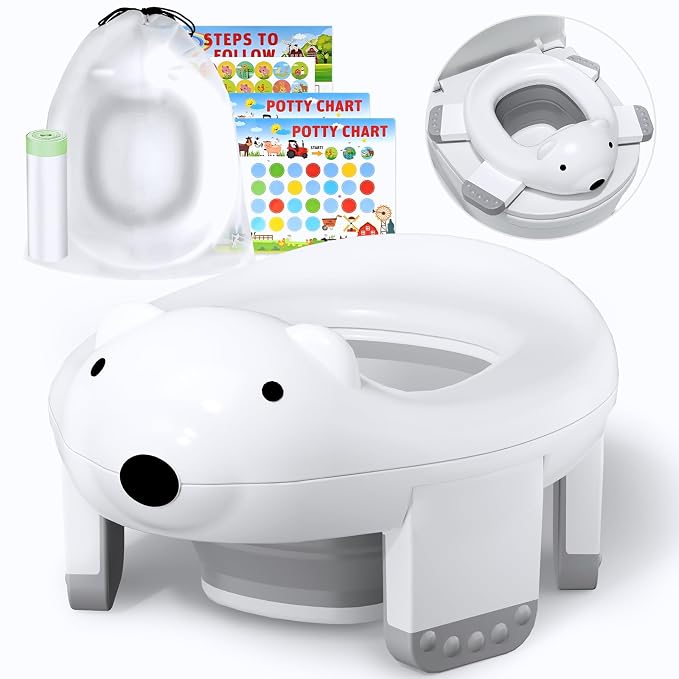 2 In 1 Portable Potty Seat, Travel Potty Seat by BUNWAG