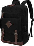 Canvas Backpack for Men Women, Vintage Rucksack Fits Most 15.6 Inch Laptop by Modoker