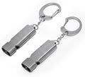Whistle for Coaches Teachers, Emergency Survival Stainless Steel Whistles 2 Pack by AINOORA