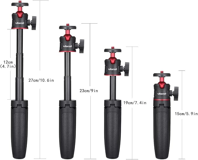 ULANZI MT-08 Extension Pole Tripod, Mini Selfie Stick Tripod Stand Handle Grip - Image 5