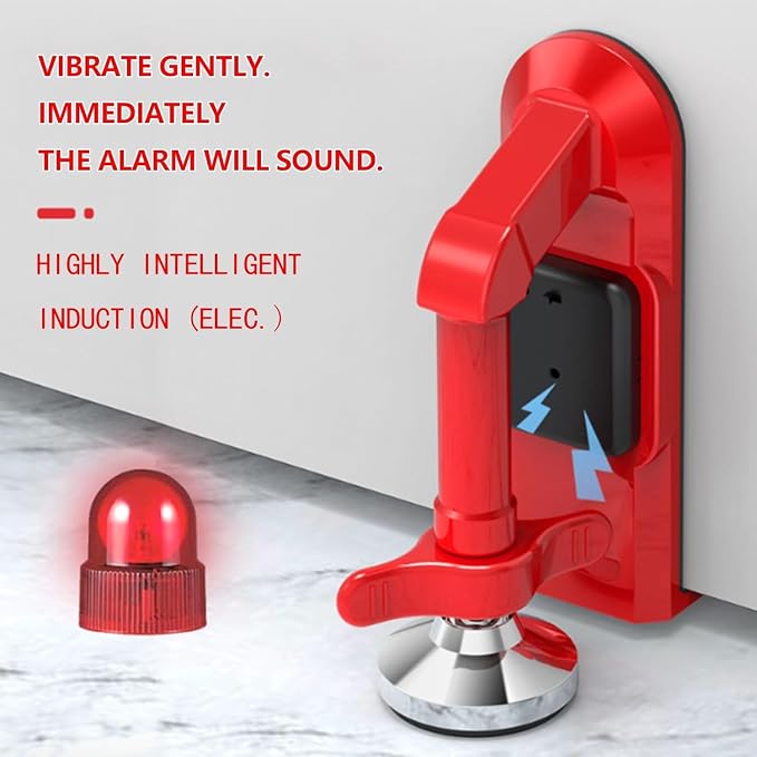 Portable Alarm Door Stopper, Portable Lock - Image 4