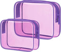 PACKISM 2 Pack Clear Toiletry Bags by Packism
