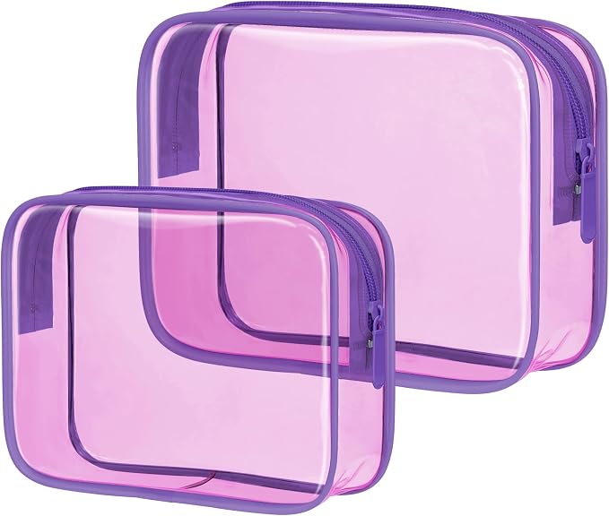 PACKISM 2 Pack Clear Toiletry Bags by Packism