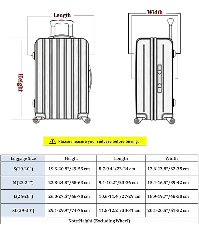 7-Mi Travel Trolley Case Cover Protector Suitcase Cover 29"-30" trolley case - Image 6