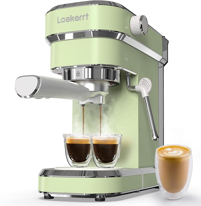 Laekerrt Espresso Machine 20 Bar Espresso Maker CMEP01 by laekerrt