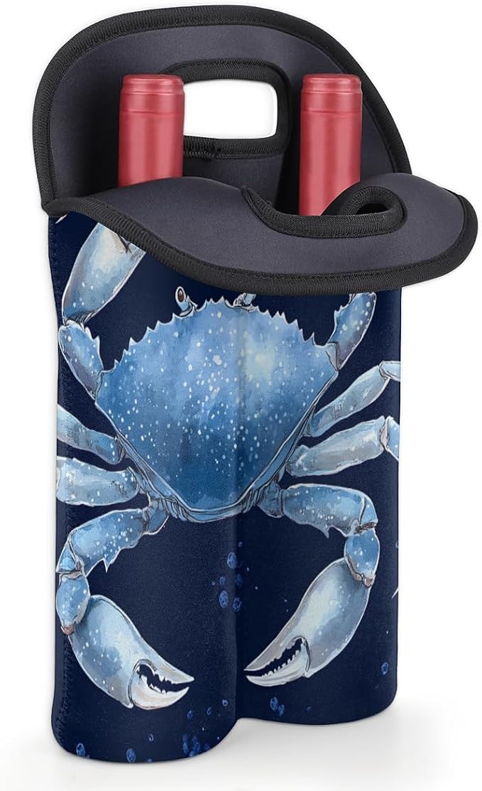 Neoprene Wine Tote, Bottle Carrier Gag Insulating Neoprene Thicker, Insulated - Image 4