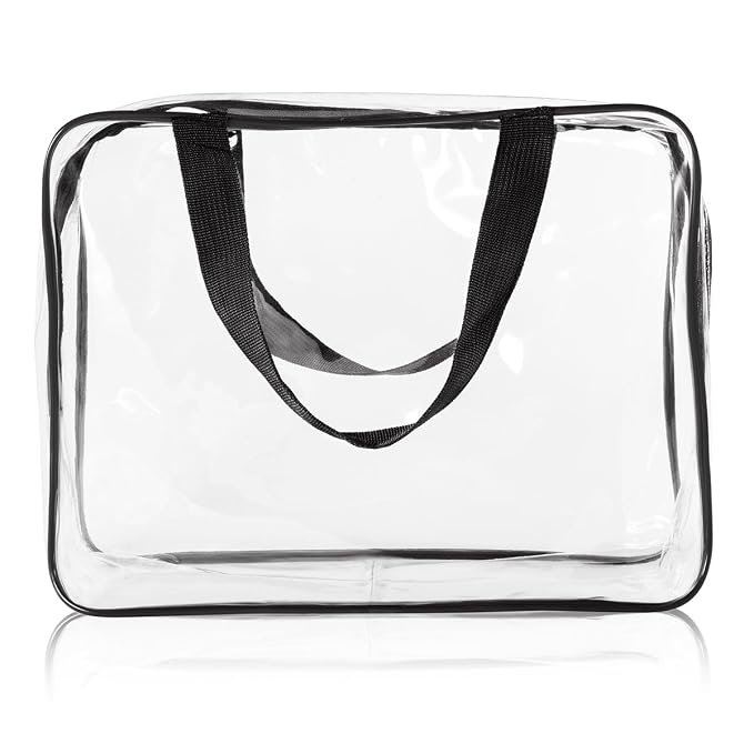 3Pcs Crystal Clear PVC Travel Toiletry Bag Kit - Image 8