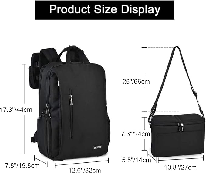 CADeN DSLR Camera Backpack Bag Waterproof Anti Theft - Image 6