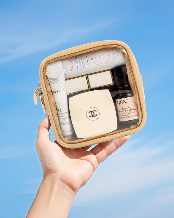LETGO Clear Makeup Bags Small-Mini Comestic Bag, Cute Cosmetic Pouch - Image 4