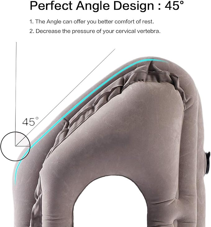 Inflatable Travel Air Pillow for Sleeping to Avoid Neck and Shoulder Pain - Image 3