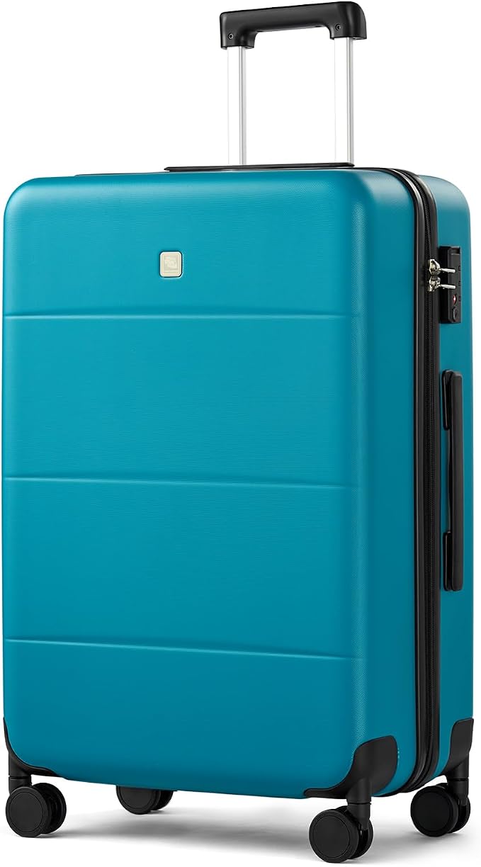 Hanke 26 Inch Checked Luggage Medium Hard Shell Suitcases by Hanke