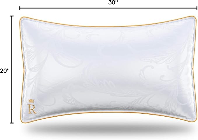 Royal Therapy Pillows Standard Size Set of 2, Alternative Goose Down Pillows - Image 2