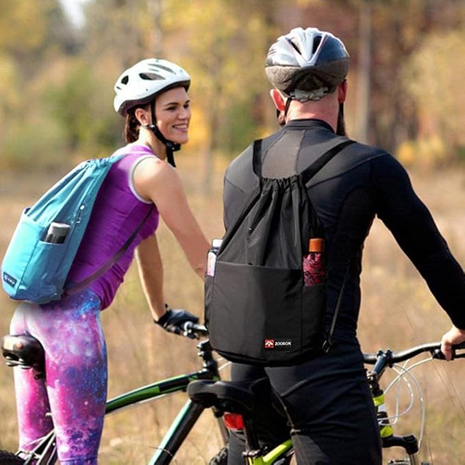 ZOORON Waterproof Drawstring Gym Backpack Bag - Image 7