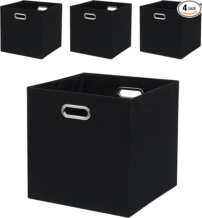 Collapsible Organization Basket Fabric Foldable Box by Fboxac