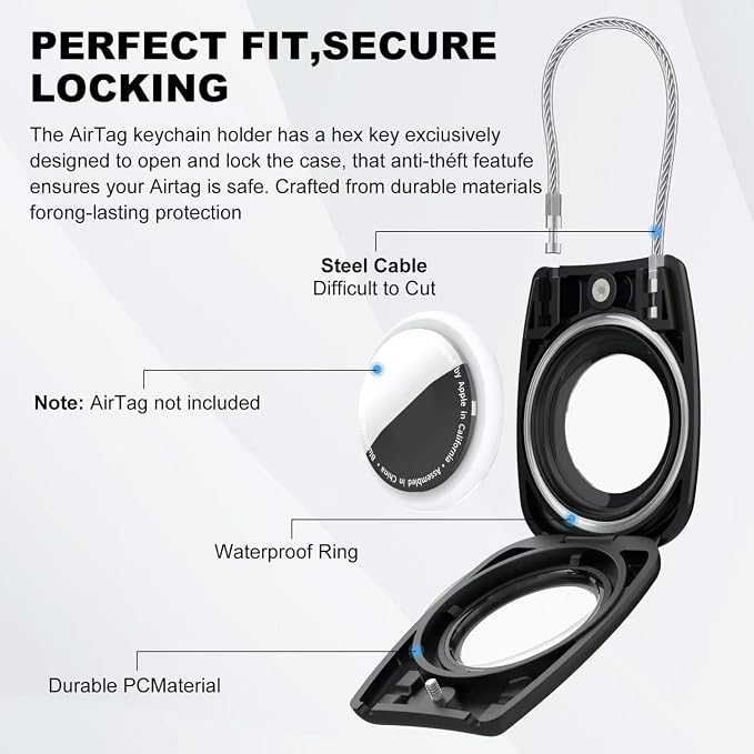 IPX8 Waterproof Airtag Holder Air Tag Case - Image 5