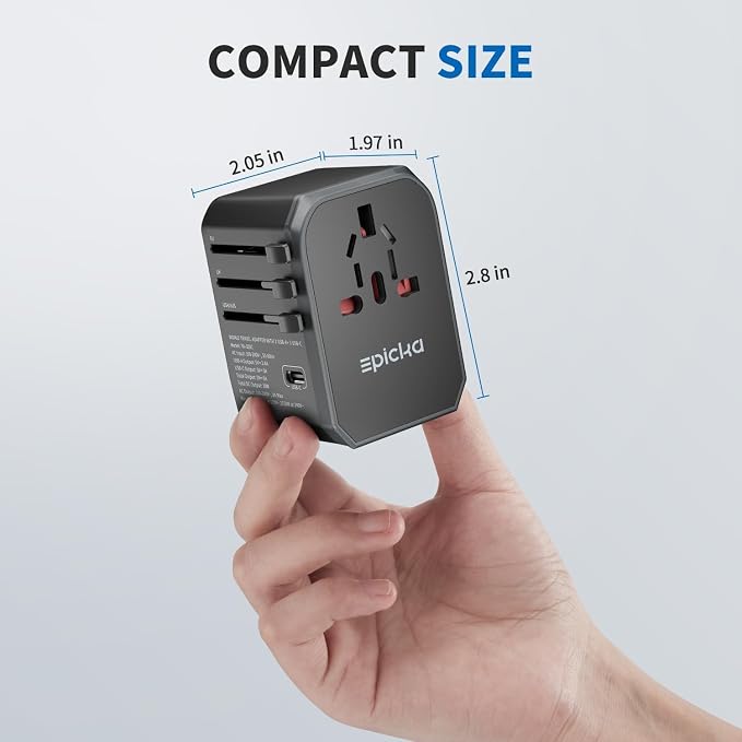 EPICKA Universal Travel Adapter, International Power Adapter - Image 7