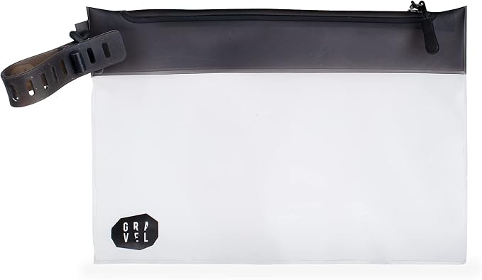 Gravel The Pouch | TSA Approved Clear Travel Toiletry Bag | Quart Size by Gravel