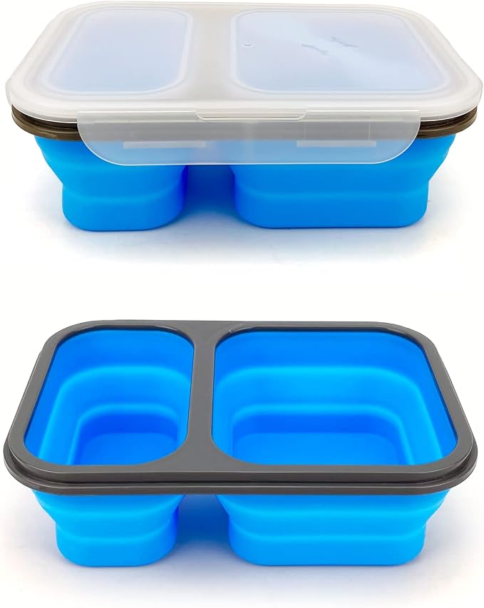 2 Compartments Collapsible Airtight Bento Box - Image 4