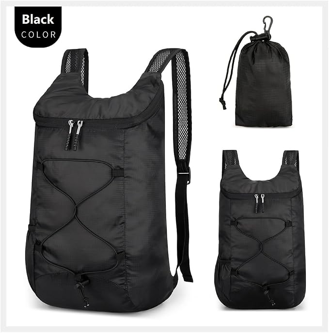 16L Hiking Daypack Lightweight Foldable Travel Backpack Water Repellent Camping - Image 2