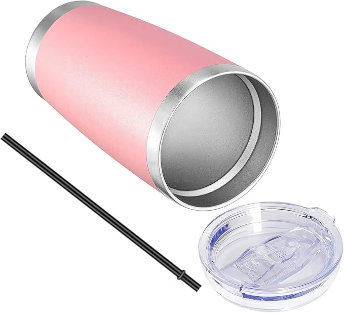 VEGOND 20oz Tumbler with Lid and Straw Stainless Steel Tumbler Cup Bulk Vacuum - Image 7