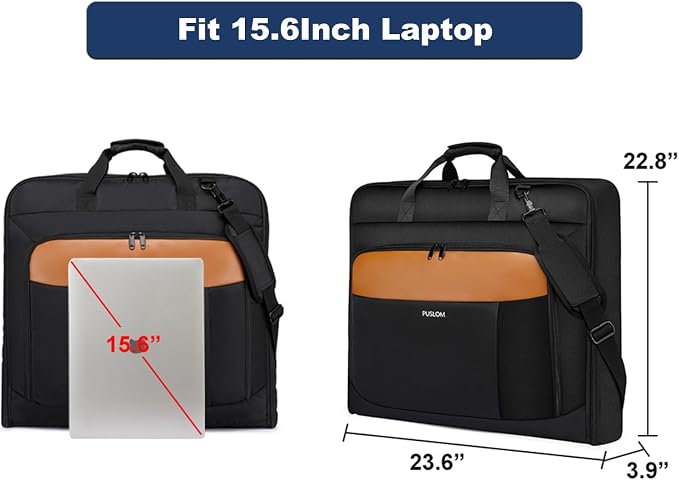Garment Bag Travel Suit Bag for Men Large 40-Inch Carry on Garment Bag Up to 3 - Image 4