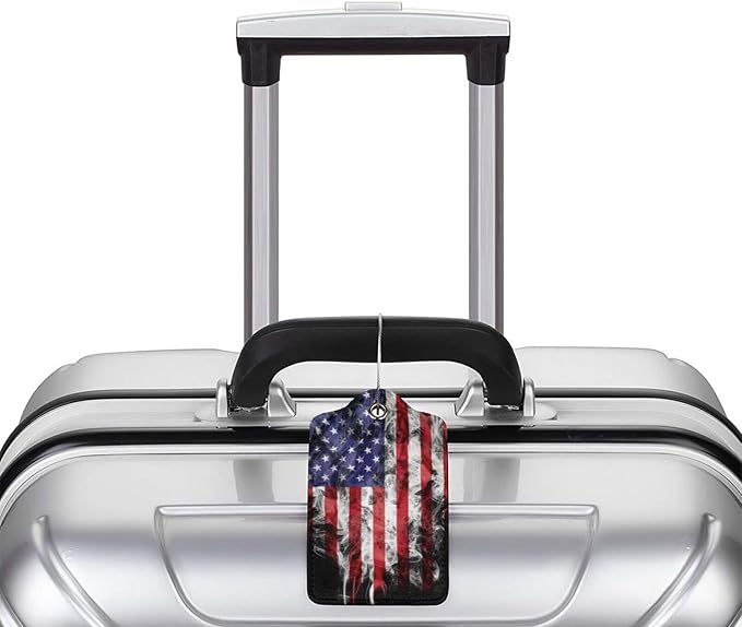 2 Pack American Flag Luggage Tags - Image 5