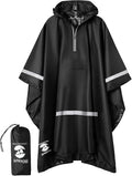 SaphiRose Hooded Rain Poncho Waterproof Raincoat Jacket by SaphiRose