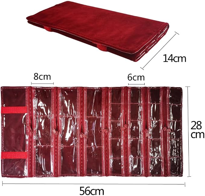 Travel Jewelry Roll Bag Portable Organizer Pouch - Image 6