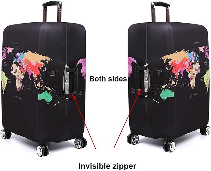 MosaiRudo Thicker Luggage Cover Elastic Suitcase Cover Protector Fits 18-32 - Image 5