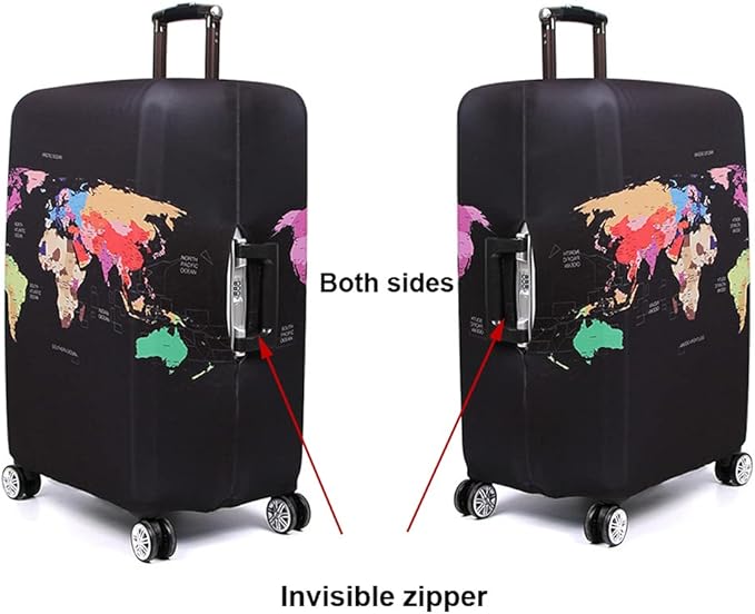 MosaiRudo Thicker Luggage Cover Elastic Suitcase Cover Protector Fits 18-32 - Image 6