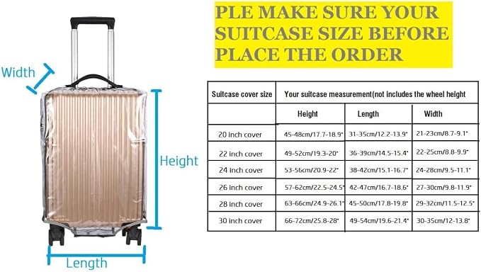 Clear PVC Suitcase Cover - Image 4
