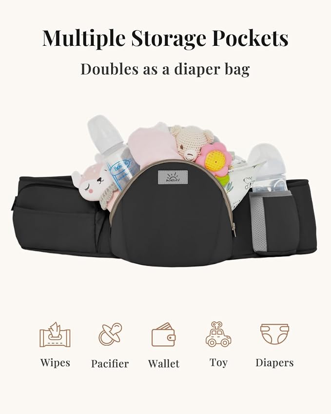 MOMTORY Carryall™ Pro Baby Carrier, Safety-Certified 6-in-1 Ultra Storage Baby - Image 2