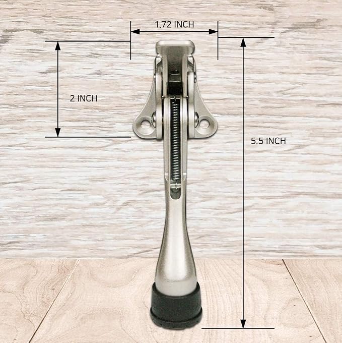 Door Stopper, One-Touch semi-Automatic Metal Door Stopper, - Image 6
