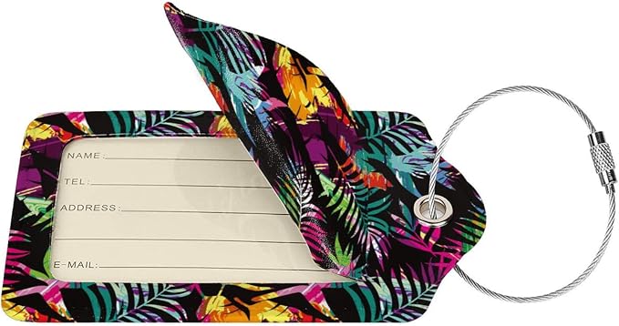 2 Packs Colorful Palms Crew Luggage Tag - Image 2