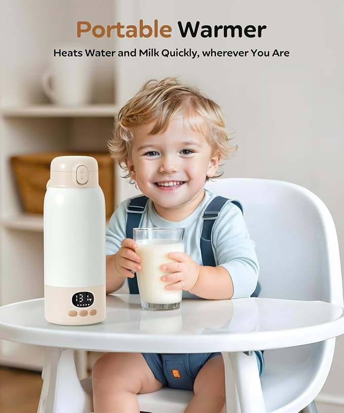 Portable Bottle Warmer for Travel, 17 Ounces Milk Warmer for Baby Breastmilk - Image 7